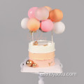 Red Pink Confetti Balloon Cake Toppers Globo Garland